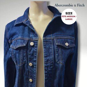Abercrombie & Fitch classic dark wash denim jacket